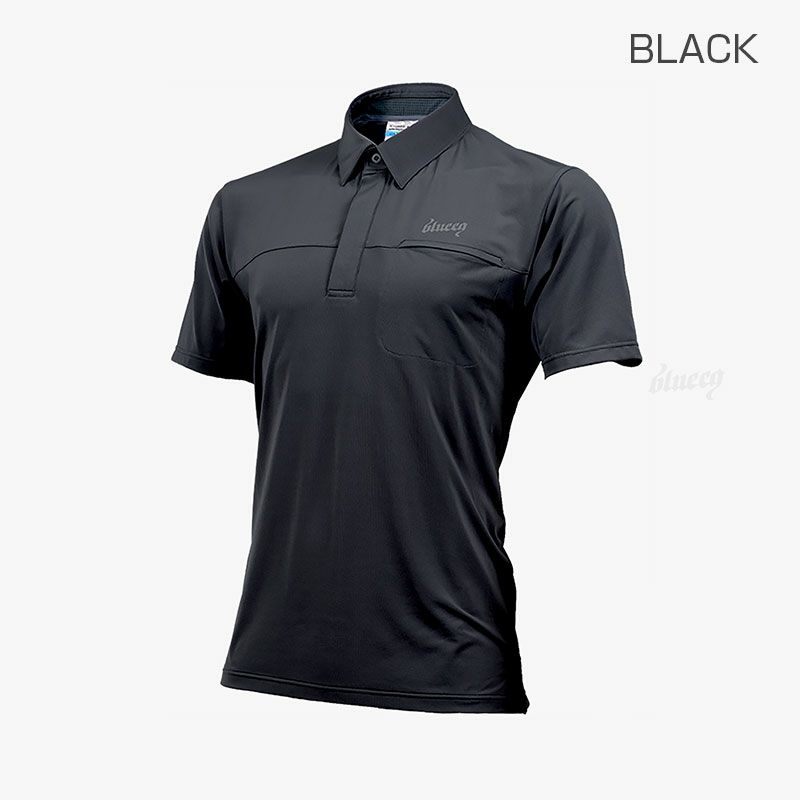 blueeq（ブルイク）TECH POLO SHIRTS（テック ポロ シャツ）BQAS-00055（BLACK）