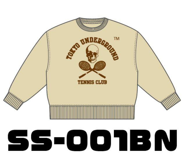 【TUTC】ビックシルエットクルーネックスウェット バターナッツ SS-001BN