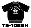 【TUTC】ハーフスリーブ スウェットブラック TS-103BK