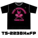 【TUTC】 トライミックスビッグシルエットT ブラックx蛍光ピンク TS-223BKxFP