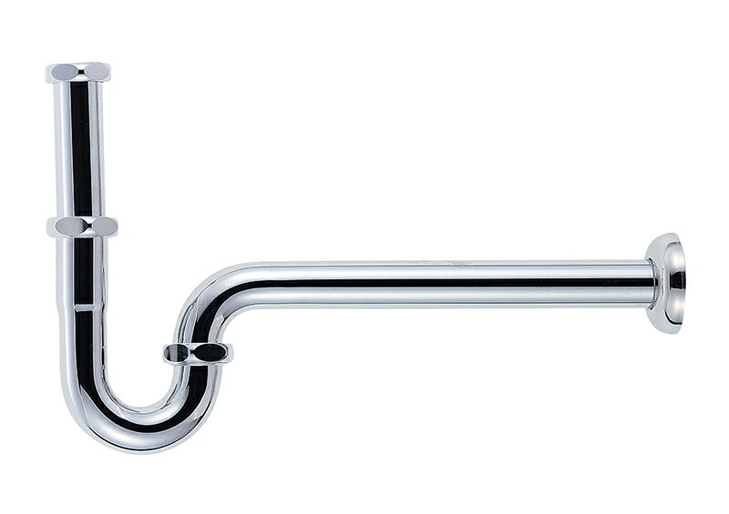 【P型トラップ（壁排水用）】排水金具 排水管 32mm シルバー 新築 店舗 リフォーム リノベ 改装 交換 ..