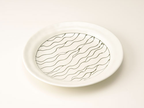 Rakuten - 【パスタプレート A】約24cm 皿 丸皿 プレート 陶器 食器 和食器 洋食器 美濃焼 国産 ワンプレート 盛り皿 パスタ皿 カレー皿 白 黒 カフェ おうちカフェ 喫茶店 かわいい おしゃれ レトロ 個性的