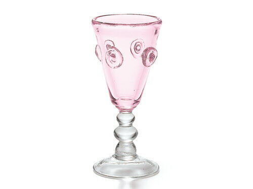 『さくら　ワイングラス（1P）』ガラス食器　ガラス　グラスワイン　お酒　デザート　桜色　かわいい