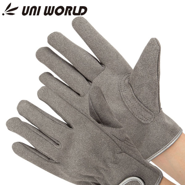 革手工房 UNI WORLD ユニワールド 3870 煌 人工皮革手袋 手首ベルト 革手袋 作業手袋 ラフィートスポーツ