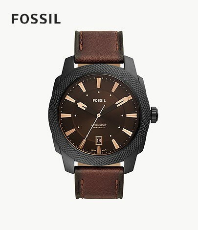 フォッシル FOSSIL 腕時計 MACHINE 三針デイト ダークブラウン LiteHide レザーウォッチ FS5972 メンズ アナログ 正規品 ラフィートスポーツ フォッシル FOSSIL 腕時計 MACHINE 三針デイト ダークブラウン LiteHide レザーウォッチ FS5972 メンズ アナログ 正規品 ラフィートスポーツ