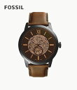 フォッシル FOSSIL 腕時計 TOWNSMAN 48mm 自動巻き ブラウンレザーウォッチ ME3155 メンズ アナログ 正規品