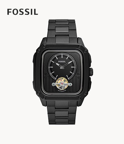 フォッシル ビジネス腕時計 メンズ フォッシル FOSSIL 腕時計 INSCRIPTION オートマティック ブラック ステンレススチールウォッチ ME3238 メンズ 自動巻き 正規品