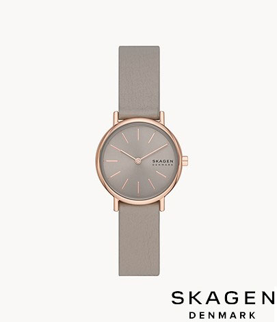 スカーゲン スカーゲン SKAGEN 腕時計 SIGNATUR LILLE 二針 グレーストーン エコレザーウォッチ SKW3060 レディース 北欧 正規品