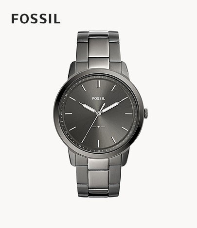 フォッシル フォッシル FOSSIL 腕時計 THE MINIMALIST 三針 スモークステンレススチールウォッチ FS5459 メンズ 正規品