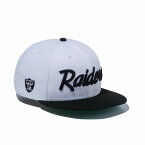 ニューエラ NEW ERA 9FIFTY オークランド・レイダース ホワイト ブラック ブラックバイザー 13562076