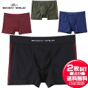 お得な2枚セット GUNZE グンゼ BODYWILD ボディワイルド 3D成型ボクサーライン BWS852J 前とじ メンズ アンダーウェア ラフィートスポー...