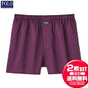お得な2枚セット POLO ポロ 先染トランクス 前あき PBM873B メンズ 下着 アンダーウエア ラフィートスポーツ