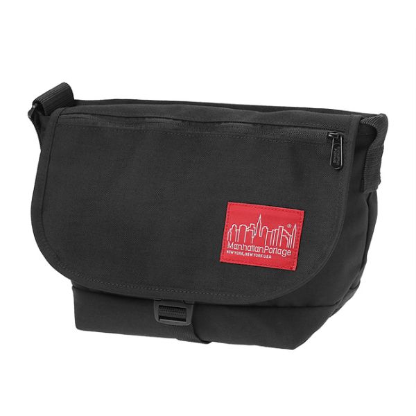 ޥϥåݡơ Manhattan Portage Nylon Messenger Bag JR Flap Zipper Pocket å󥸥㡼Хå Хå MP1605JRFZP-BLK