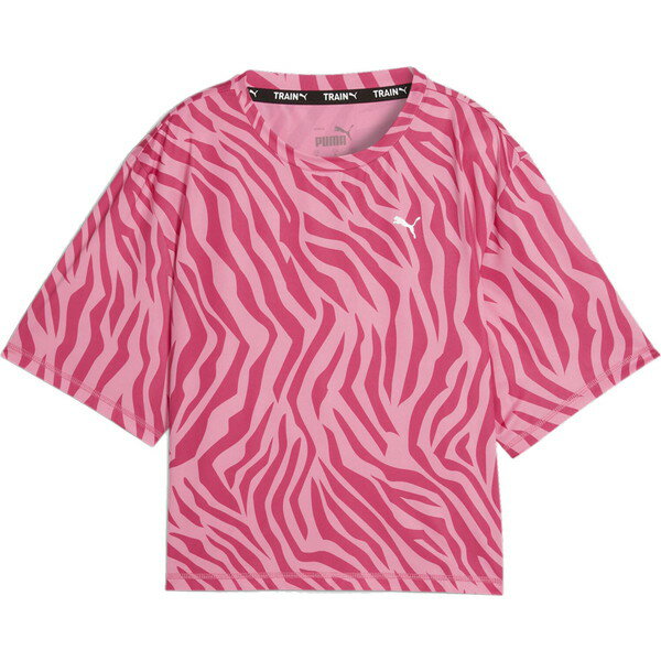 PUMA プーマ レディース 半袖Tシャツ TRAIN FAVORITE CROP S 523659-49 クロップド丈 ラフィートスポーツ