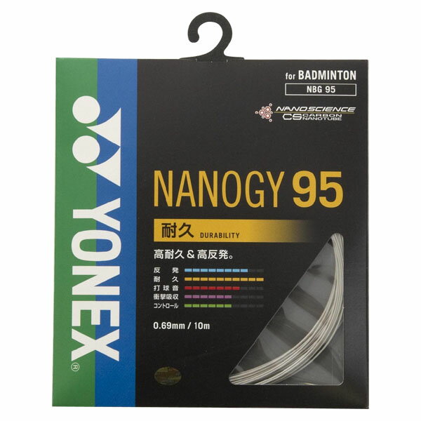 Yonex ヨネックス バドミントン用ガット ナノジー95 バドミント NBG95-024