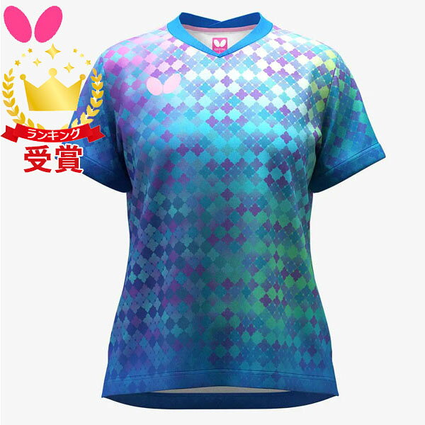 返品交換不可 現品限り処分 バタフライ Butterfly 卓球 ミナレア シャツ レディース 46549-177 JTTA公認 即納