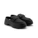 ハンター HUNTER レディース リファインド エクスプローラー フラットフォーム ローファー ミュール ブラック WFF3103LEA-BLK シューズ ラフィートスポーツ