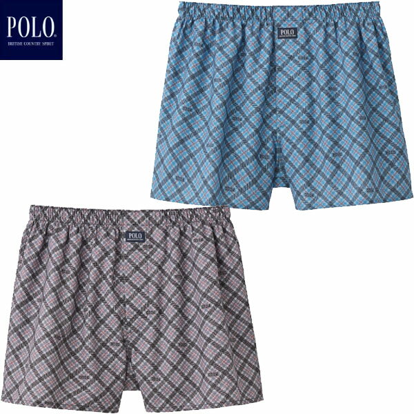 POLO ポロ GUNZE POLO 先染トランクス 前あき PBM822 メンズ 下着 アンダーウエア 男性下着・紳士肌着..