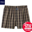 お得な2枚セット POLO ポロ GUNZE POLO 先染トランクス 前あき PBM872 メンズ 下着 アンダーウエア 男性下着・紳士肌着・メンズインナー
