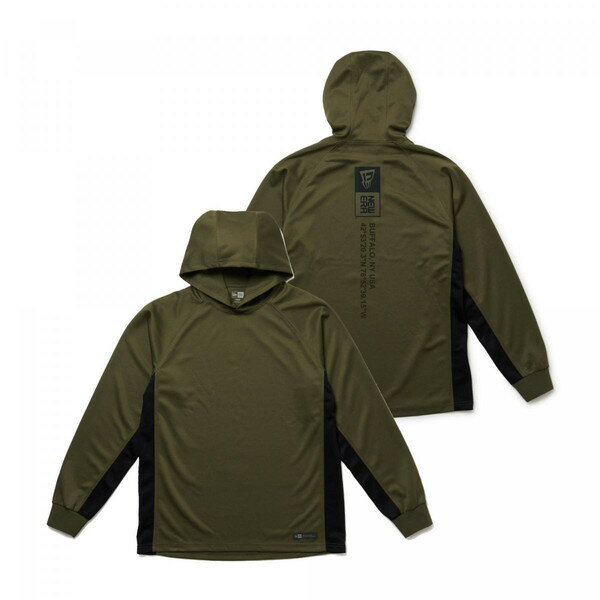 ニューエラ NEW ERA フィールド テック ワッフル フーディー Angler Collection オリーブ 14474253