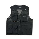 ニューエラ NEW ERA フィールド マルチポケット フィッシングベスト Angler Collection CORDURA ブラック 14474257(4)