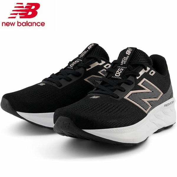 【最大2000円割引クーポン！枚数限定11/6 09:59まで】ニューバランス new balance シューズ W520 BLACK WHITE W520LK92E レディース ランニング