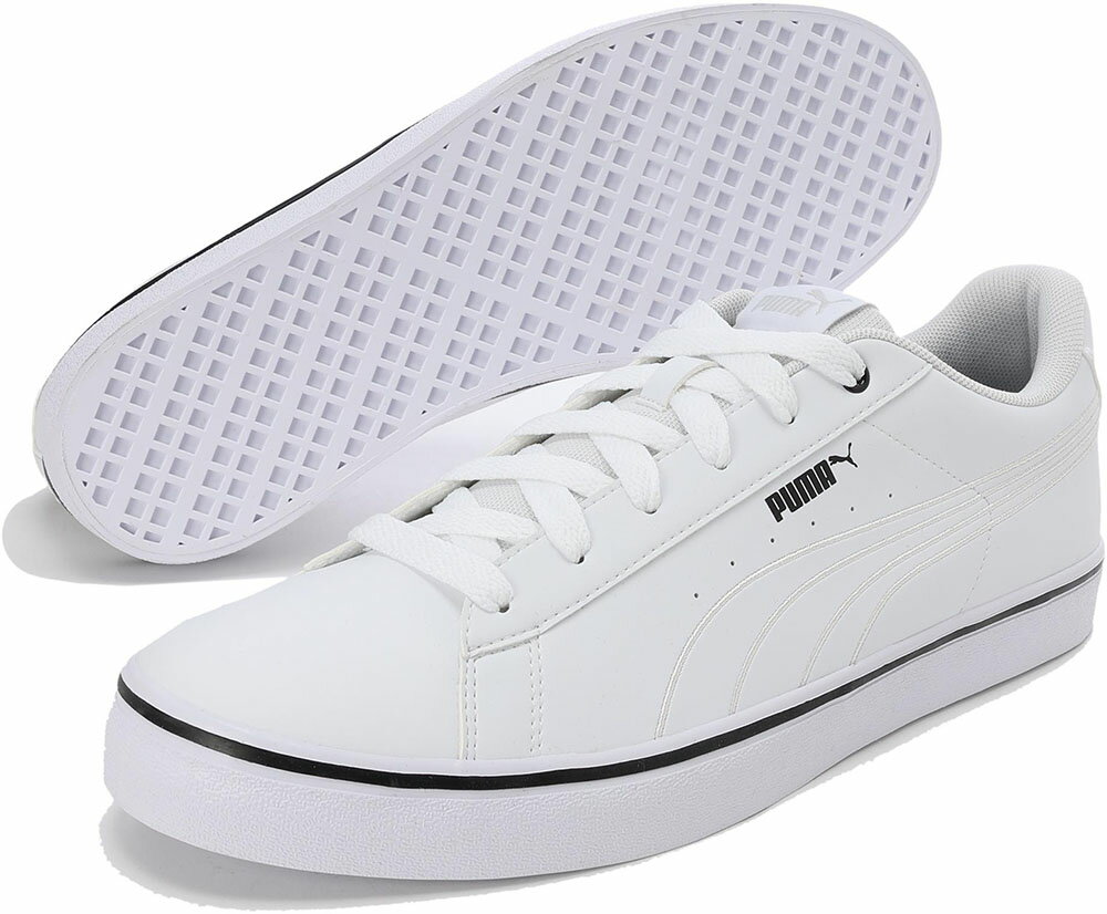 【最大2000円割引クーポン!枚数限定12/6 09:59まで】PUMA プーマ プーマ V コート バルク EB プーマ ホワイト マルチスポーツ シューズ ...