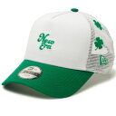 ニューエラ NEW ERA キッズ Youth 9FORTY A-Frame トラッカー Mesh Embroidery クローバー ホワイト/ケリーグリーン 14392029 帽子・キャップ