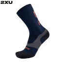 【ポイント最大37倍!スーパーSALE限定6/11まで】2XU ツータイムズユー ヴェクターライトクッション クルーソックス UA7005E MDNEMB 靴下 ラフィートスポーツ(4)