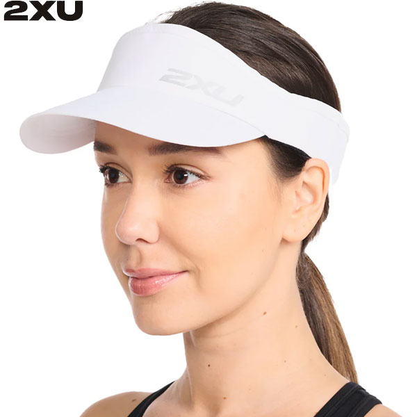 2XU ツータイムズユー ランバイザー UQ5686F WHTWHT 帽子 ユニセックス