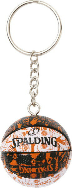 SPALDING スポルディング キーチェーン グラフィティオレンジ バスケットボール グッズ 11009GO