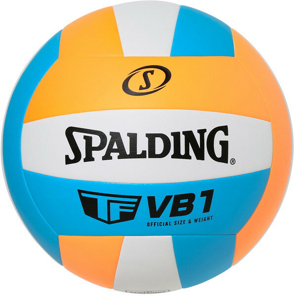 SPALDING スポルディング VB1 ネオンオレンジ×ホワイト×ブルー SZ4 バレーボール ボール4号 72418J