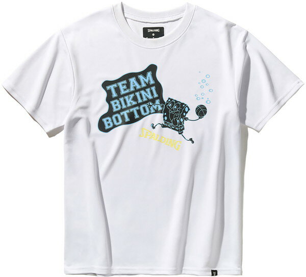 SPALDING スポルディング ジュニア Tシャツ スポンジ・ボブ チーム ビキニボトム バスケットボール TシャツJR SJT25065S-2000