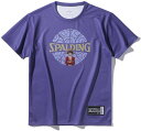【最大2000円割引クーポン!枚数限定11/6 09:59まで】SPALDING スポルディング ジュニア Tシャツ ONE PIECE ワンピース ゴムゴムの実 ボールプリント バスケットボール 半袖Tシャツ SJT25157P-9000