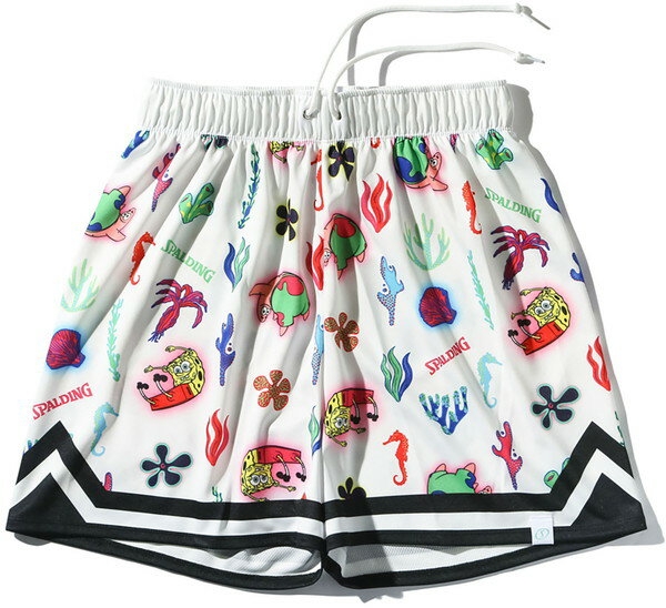 SPALDING スポルディング ジャージーショーツ スポンジボブ アンダーザシー バスケットボール プラクティスパンツ SMP25152S-2000
