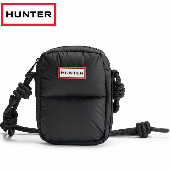 返品交換不可 期間限定セール ハンター HUNTER イントレピッド エクストラ パフド フォンポーチ ブラック UBX5515KBM-BLK ショルダー