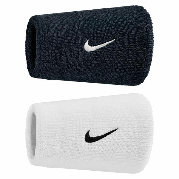 Wristbands - 返品交換不可 在庫一掃セール ナイキ NIKE スウッシュ クラシック ダブルワイド リストバンド 2個セット BN4000-036 スポーツアクセサリー 即納