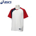 返品交換不可 現品限り処分 アシックス ベースボール asics 野球 ベースボールシャツ BAD017-0123