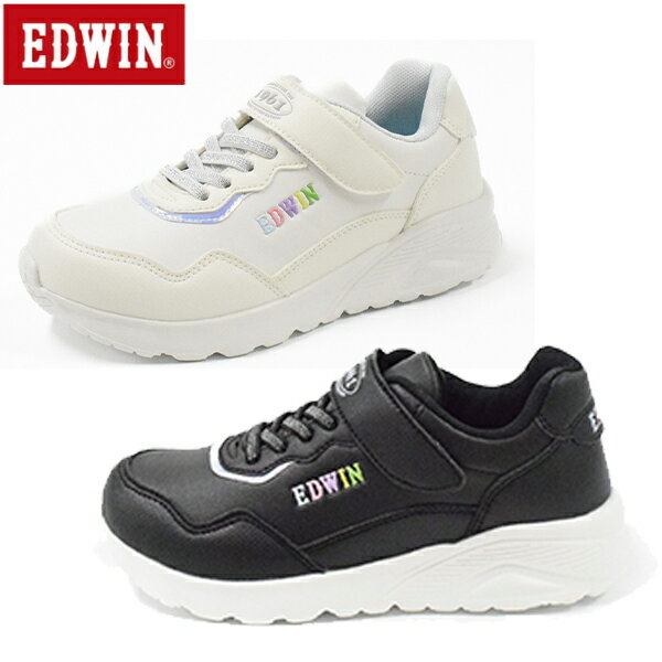 EDWIN エドウイン シューズ EDW-3677 防水スニーカー キッズ ジュニア