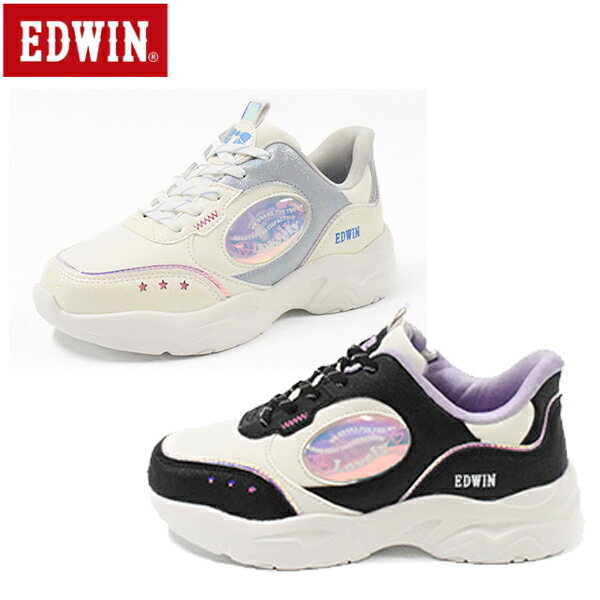 EDWIN エドウイン シューズ EDW-3683 ハンズフリースニーカー キッズ ジュニア