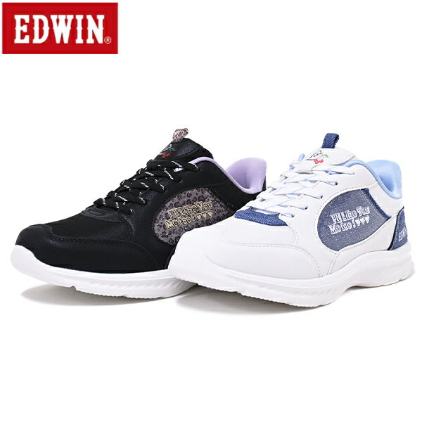 EDWIN エドウイン シューズ EDW-3687 ハンズフリースニーカー キッズ ジュニア