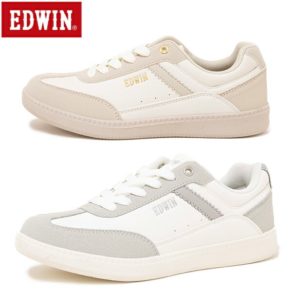 乐天商城 - EDWIN エドウイン シューズ EDW-4382 軽量薄底スニーカー レディース