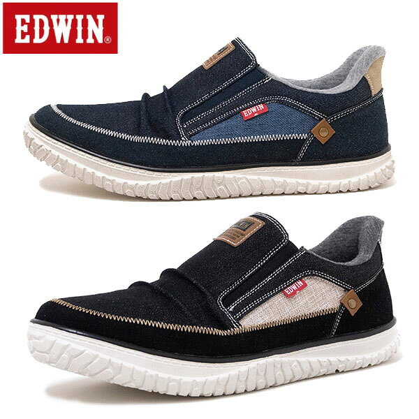 樂天商城 - EDWIN エドウイン シューズ EDW-7289 メンズ スニーカー ハンズフリーカジュアル