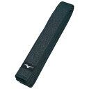 【最大2000円割引クーポン!枚数限定5/6 09:59まで】MIZUNO ミズノ IJF公認マーク付 柔道黒帯 平織生地帯 ウラ抜けあり 22JV9A1509...