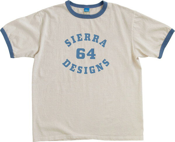 シエラデザインズ SIERRA DESIGNS Good On×SIERRA DESIGNS 64 RINGER TEE アウトドア 半袖Tシャツ 931002-BLUEBL