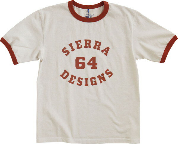 シエラデザインズ SIERRA DESIGNS Good On×SIERRA DESIGNS 64 RINGER TEE アウトドア 半袖Tシャツ 931002-ORANGO