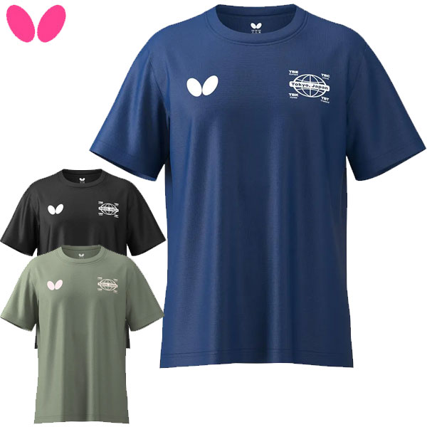バタフライ Butterfly ウェア ラバーズ・Tシャツ 卓球 46770 男女兼用 半袖 ユニセックス