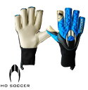 返品交換不可 大特価 エイチオーサッカー HOSOCCER サッカーキーパーグローブ 52-0172 コンストライクター エリート ネガティブ ハザードブルー「...
