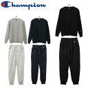 Champion チャンピオン 上下セット クルーネック スウェットシャツ ベーシック スウェットロングパンツ C3-PS060 HB-C3-LS253 CSW