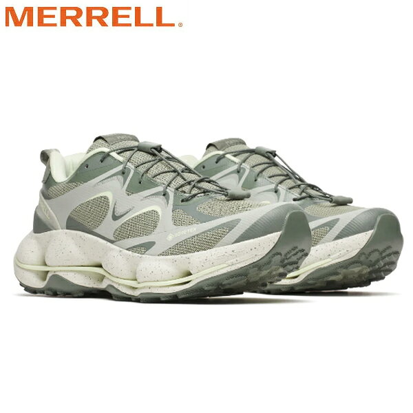 MERRELLの創業者の一人 Clark Matis (クラーク・マティス) が目指した『世界最高のハイキングシューズを生み出す』という強い思いと共に、1981年創業以来、アウトドアブランド『MERRELL』は進化を繰り返しながら歩んできました。そんな「クラーク・マティス」へ敬意と未来へのさらなる歩みを示すため、モデル名に「Matis (マティス)」の名を入れた、メレル史上最も革新的なファストハイキングシューズが誕生。ブランドテクノロジーを詰め込んだ高い機能性とマテリアルにより、アウトドアシーンでのマルチユースはもちろんのこと、ストリートユースまで想定した“パフォーマンス性”と”スタイル”の両立を実現させた一足。まさに『アウトドアシューズの未来』が垣間見える次世代ハイキングシューズです。 アッパーは軽量で通気性に優れたメッシュをベースにTPUで補強し、また優れた透湿防水性能を誇る「GORE-TEX?」メンブレンを搭載。さらに踵部にはTPU補強ヒールカウンターを配置することで安定性が向上。またスピードシューレースにより着脱とフィット調整が簡単になりました。目を惹くマシュマロ状のような外観のミッドソールには、軽量でクッション性と機能持続性に優れたサステナブルミッドソール "FLOATPRO?"フォームを2段構造で採用し、その間には捻じれを抑制し安定性と剛性を向上させるナイロンプレート「FLEXPLATE?」を搭載。アウトソールには、濡れた路面やラギッドなトレイルで最高レベルのグリップ性を発揮する"Vibram MEGAGRIP × Vibram TRACTION LUG" アウトソール (ラグ深3mm) を採用しました。またサステナブル素材も取り入れ環境負荷軽減にも対応しました。 【サイズ展開】Mens / 25.0cm～30.0cm 【ウェイト】約360g (27.0cm/片足) 【スタックハイト】ヒール 38mm - フォアフット 30mm / ドロップ 8mm 【ラグの深さ】3mm【02100000000000000】【03007110000000000】【02909010000000000】【02102000000000000】